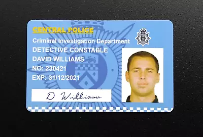 Buy Line Of Duty Novelty Personalised Police ID Card Badge TV Prop AC12 Role Play • 5.99£