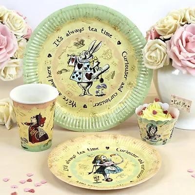 Buy Mad Hatters Tea Party Alice In Wonderland Vintage Style Props Decorations ALL • 8.99£