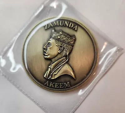 Buy 1988 Zamunda Coming To America Eddie Murphy Akeem Medal Prop Coin New • 42.52£