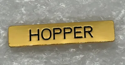 Buy Stranger Things Chief HOPPER Replica Name Plate Prop • 12.28£