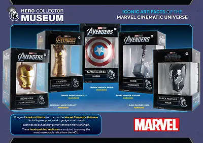 Buy MARVEL Museum Artifact Collection-Helmet/Shield/Gauntlet/Hammer/Mask/Arc Reactor • 29.75£