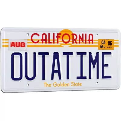 Buy Back To The Future OUTATIME Replica Licence Plate Numberplate Doctor Collector • 21.99£