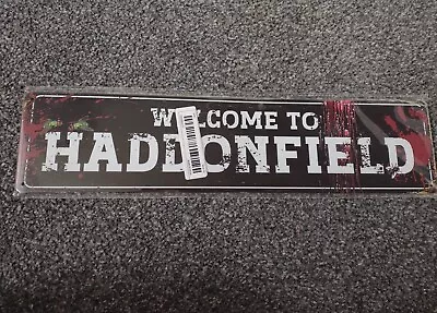 Buy Halloween Welcome To Haddonfield Michael Myers Decorative Sign Man Cave Bar • 6£
