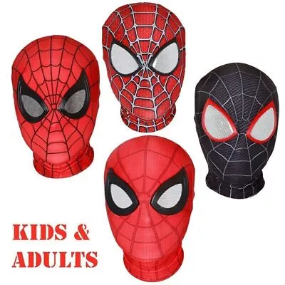 Buy Avengers Spider-Man Mask Night Gown Cosplay Spiderman Masks Kids Props Costume • 8.49£