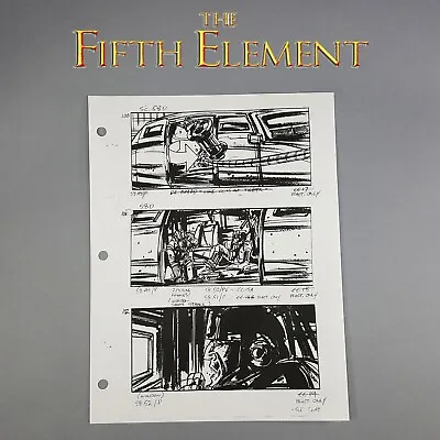 Buy The Fifth Element - Production Used Storyboard, Leeloo Escape Sequence SC58D COA • 46.30£