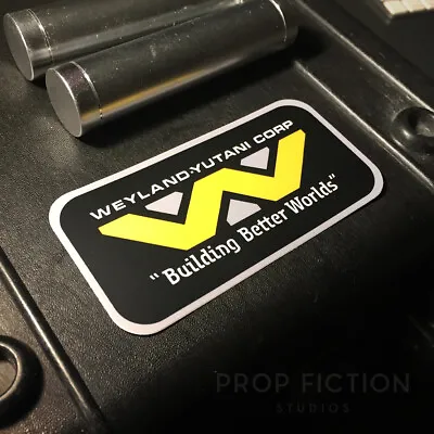 Buy Aliens - Prop Weiland-Yutani ‘Building Better Worlds’ Sticker / Equipment Decal • 5.15£