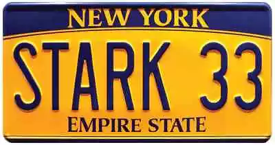 Buy Stark33 Avengers Marvel Tony Stark Ironman Metal Film License Plate Prop • 11.99£