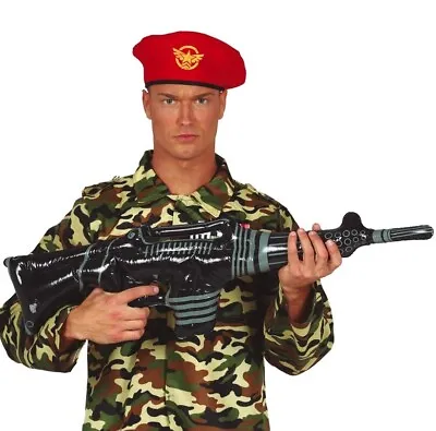 Buy Inflatable Fancy Dress Submachine Gun 90cm Army Military Machine Gun Prop Fg • 6.99£