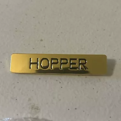 Buy Bam Box Exclusive Hopper Metal Name Plate Replica Prop  Stranger Things Pin • 21.73£