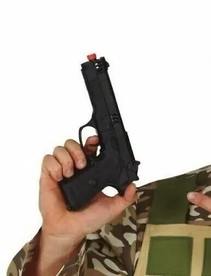 Buy Black Plastic Pistol Toy Handgun Spy Military Costume Party Prop Weapon New • 8.99£