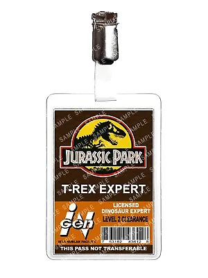 Buy Jurassic Park T-Rex Expert Cosplay Film Prop Fancy Dress Comic Con Halloween • 6.99£