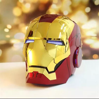 Buy AUTOKING Iron Man MK5 1:1 Helmet Wearable Voice-control Golden Mask Toy Gift • 130£