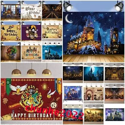 Buy Harry Potter Hogwarts Backdrop Birthday Party Photo Background Banner Prop Decor • 28.93£