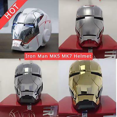 Buy 1:1 AUTOKING Iron Man MK5 MK7 Helmet Wearable Voice Control Mask Cosplay 4 Color • 138£