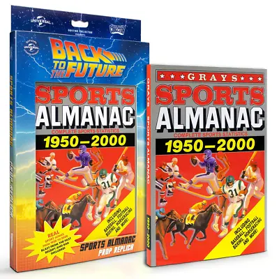 Buy Back To The Future GRAYS SPORTS ALMANAC +HOLOGRAM BAG REPLICA  DOCTOR COLLECTOR • 26.99£