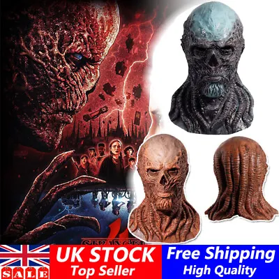 Buy Stranger Things 4 Vecna Cosplay Horror Latex Mask Halloween Carnaval Party Props • 15.99£