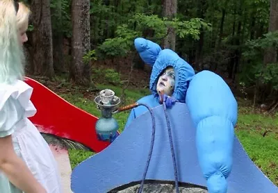 Buy Blue Caterpillar Costume Authentic Movie Prop Alice In Wonderland Theatre  • 23.62£