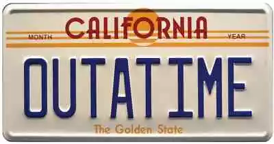 Buy Outatime Back To The Future Film Metal Delorean License Plate Prop • 11.99£