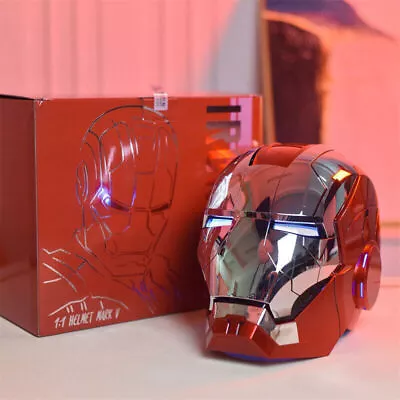 Buy AUTOKING 2.0 Ver. Iron Man MK5 Helmet Voice Control Deformed Mask W/ Ear Lights • 199.99£