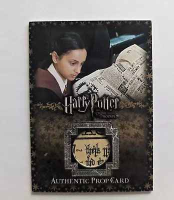 Buy Harry Potter Order Of The Phoenix Daily Prophet P10 Prop Card #55/400 Rare • 20£