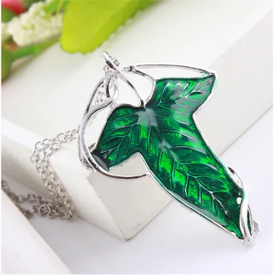Buy Cosplay The Lord Of The Rings Fairy Queen Galadriel Necklace Leaf Earrings Props • 11.40£