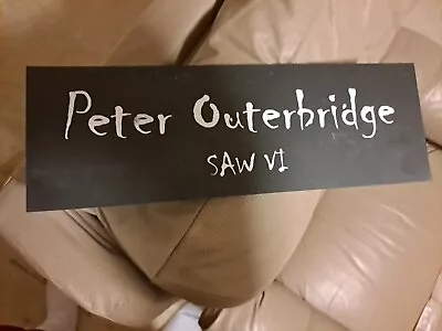 Buy Saw 6 Peter Outerbridge's Director's Chair Nameplate With Signed Poster • 103.95£