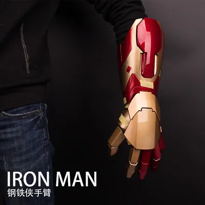 Buy  Iron Man MK42 1:1 LED Voice Avengers Hand Arm Light Gloves Plam Cosplay Prop • 124.97£