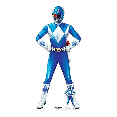 Buy Blue Power Ranger Official Lifesize Cardboard Cutout With Free Mini Standee • 39.99£