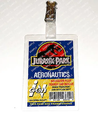 Buy Jurassic Park Dinosaur Aeronautics Cosplay Costume Prop Gift Comic Con Halloween • 6.99£