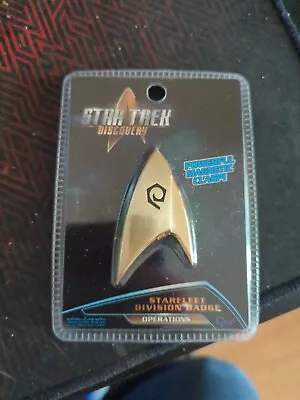 Buy Star Trek Discovery Operations Division Magnetic Badge 1:1 Scale Cosplay Replica • 11.99£