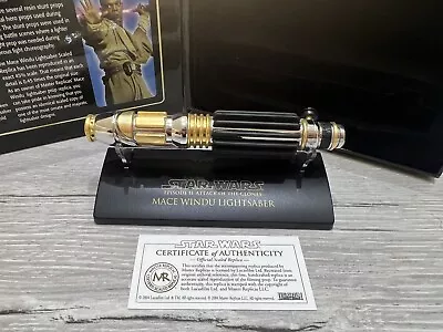Buy Star Wars Master Replicas .45 Scaled Mace Windu Lightsaber SW-302 • 48£