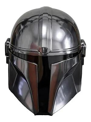 Buy New The Mandalorian Cosplay Premium Steel Helmet Replica Star Wars • 68.47£