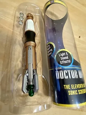Buy Vintage Doctor Who 11th Dr Who Sonic Screwdriver Prop Lights Sound Original Box • 69.93£