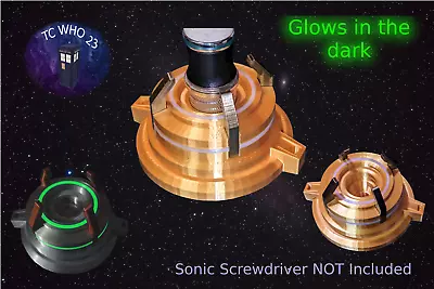 Buy Gold Sonic Screwdriver Dock / Stand / Prop  14th Doctor Who Limited Edition • 19.99£
