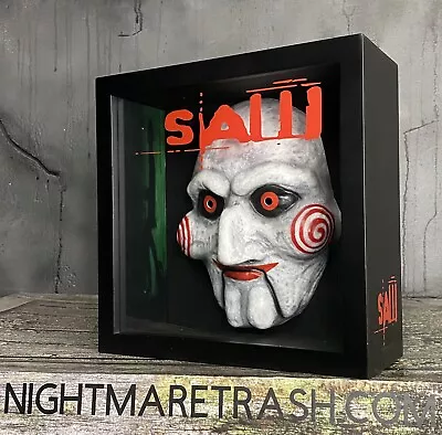 Buy Saw Billy Puppet Doll Display Case Saw Movie Mask Frame Horror Halloween Prop • 155.92£