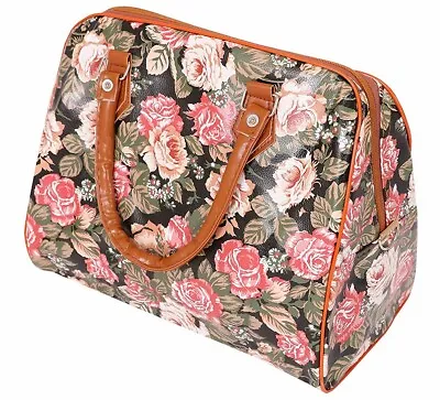 Buy Edwardian Floral Carpet Bag Mary Poppins Nanny Prop Bag Luggage World Book Day • 10.99£