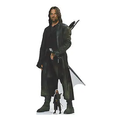 Buy Aragorn The Lord Of The Rings Cardboard Cutout Official Standee With FREE Mini • 40.99£