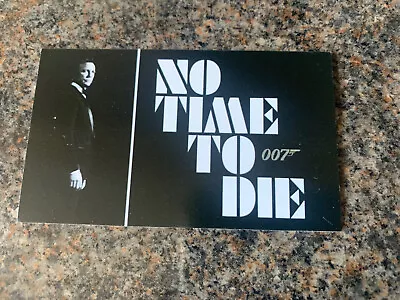 Buy James Bond Oo7 No Time To Die Promo Card Prop Memorabilia Daniel Craig • 1.50£