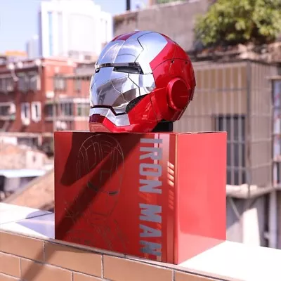 Buy Iron Man Tony Helmet Electric Multi-piece Opening And Closing English Voice Cont • 157.50£
