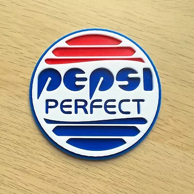 Buy Back To The Future Pepsi Perfect Inspired Replica Logo 3D Printed • 9.95£