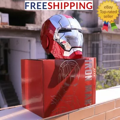 Buy AUTOKING Wearable Iron Man MK5 Helmet Mask  Jarvis Voice Control Cosplay Props • 138.59£