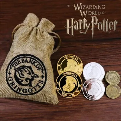 Buy Harry Potter Gringotts Bank Coins Hogwarts Wizarding Collection Cosplay Prop • 9.43£