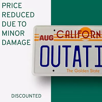 Buy Back To The Future OUTATIME License Plate - Price Reduced Due To Minor Damage • 9.99£