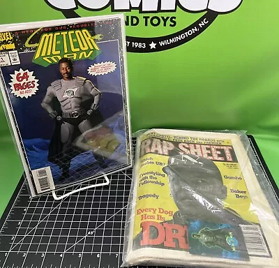 Buy Meteor Man #1 Newsstand + Promo Dr Dre Prop Newspaper Rap Sheet Polybagged 1993 • 39.37£