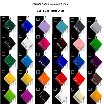 Buy Plastic Acrylic Perspex® Rigid Cast Sheet 32 Colours A5 A4 A3 3mm & 5mm • 14.45£