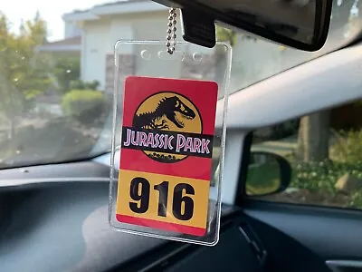 Buy Jurassic Park - Prop Tour Vehicle Car ID Tag Badge   Customize  NAME OR NUMBER  • 13.22£