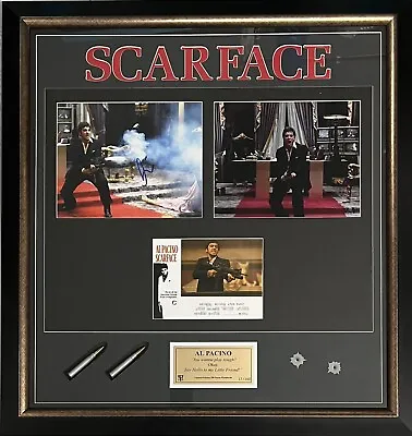 Buy AL PACINO Signed Photo 8x10 SCARFACE + Bullets Props Display FRAMED COA • 417.35£