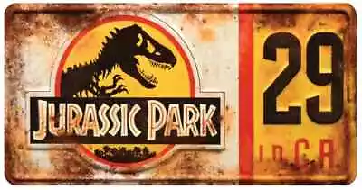 Buy Jurassic Park Film Metal License Plate Prop Collectable Gift • 11.99£