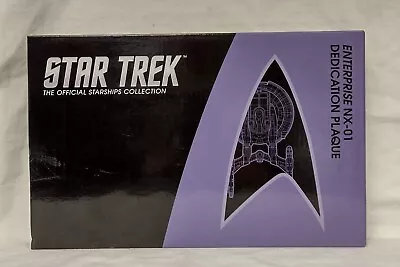 Buy Enterprise NX-01  Dedication Plaque Star Trek Eaglemoss Replica Prop  - New • 25£