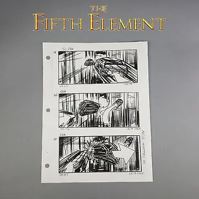 Buy The Fifth Element - Production Used Storyboard, Cab Chase Sequence 2, COA • 46.30£